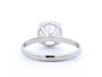 Platina ring met 3,02 crt. diamant - afbeelding 8 van  8
