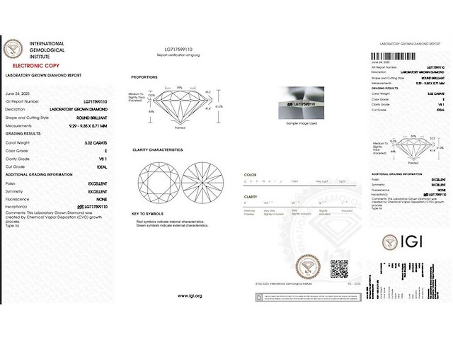 Platina ring met 3,02 crt. diamant - afbeelding 2 van  8