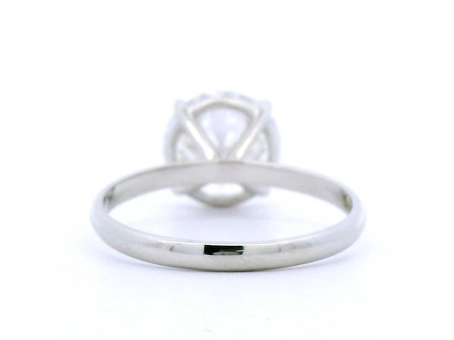 Platina ring met 3,02 crt. diamant - afbeelding 8 van  8