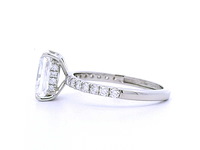 Platina ring met 3,06 crt. diamant - afbeelding 5 van  7