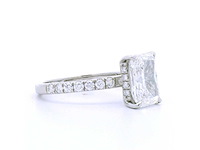 Platina ring met 3,06 crt. diamant - afbeelding 7 van  7