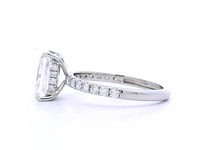 Platina ring met 3,06 crt. diamant - afbeelding 2 van  3