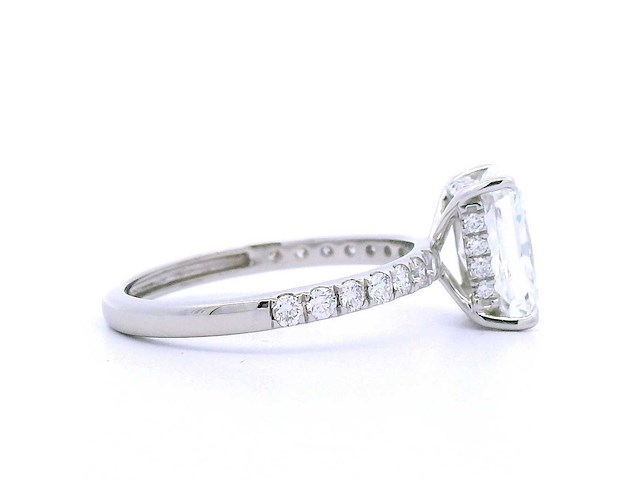 Platina ring met 3,06 crt. diamant - afbeelding 3 van  3