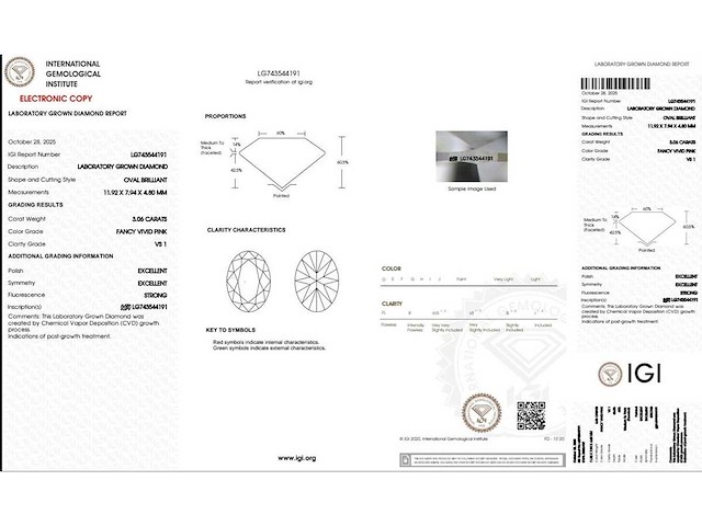 Platina ring met 3,06 ct. diamant - afbeelding 2 van  8