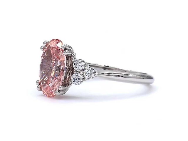 Platina ring met 3,06 ct. diamant - afbeelding 3 van  8