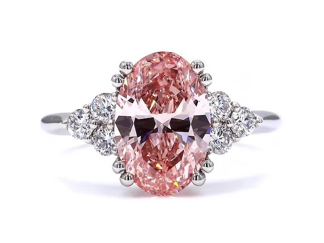 Platina ring met 3,06 ct. diamant - afbeelding 1 van  6