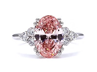 Platina ring met 3,06 ct. diamant - afbeelding 1 van  6