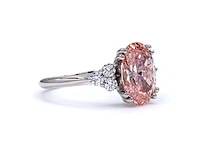 Platina ring met 3,06 ct. diamant - afbeelding 3 van  6