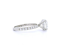 Platina ring met 3,16 crt. diamant - afbeelding 5 van  7