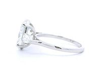 Platina ring met 3,36 crt. diamant - afbeelding 8 van  8