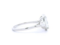 Platina ring met 3,36 crt. diamant - afbeelding 3 van  8