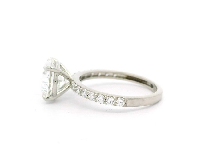 Platina ring met 3,44 crt. diamant - afbeelding 9 van  12