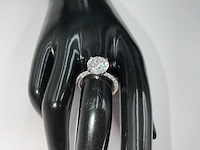 Platina ring met 3,44 crt. diamant - afbeelding 5 van  12