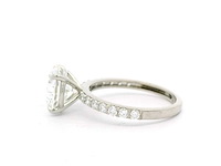 Platina ring met 3,46 crt. diamant - afbeelding 9 van  12