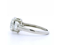 Platina ring met 3,47 crt. diamant - afbeelding 5 van  7