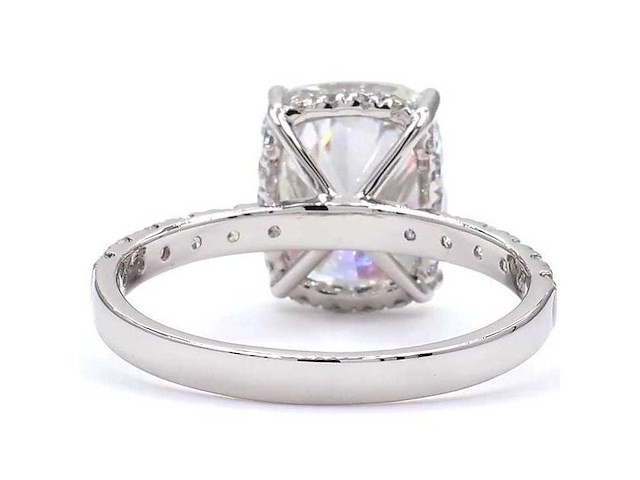 Platina ring met 3,58 ct. diamant - afbeelding 6 van  9