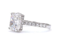 Platina ring met 3,58 ct. diamant - afbeelding 1 van  8