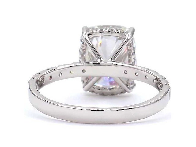 Platina ring met 3,58 ct. diamant - afbeelding 5 van  8