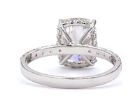 Platina ring met 3,58 ct. diamant - afbeelding 5 van  8
