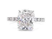 Platina ring met 3,58 ct. diamant - afbeelding 8 van  8