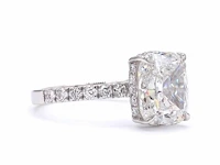 Platina ring met 3,58 ct. diamant - afbeelding 4 van  9