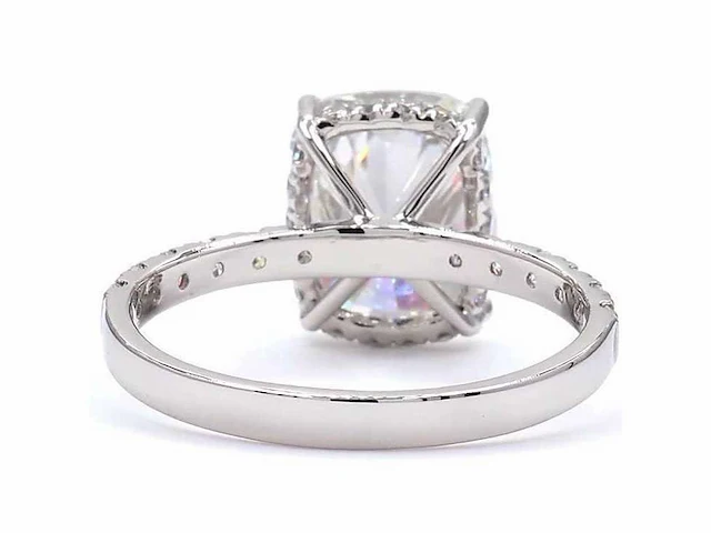 Platina ring met 3,58 ct. diamant - afbeelding 5 van  9