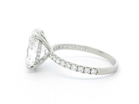 Platina ring met 4,50 ct. diamant - afbeelding 3 van  5
