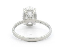 Platina ring met 4,50 ct. diamant - afbeelding 4 van  5