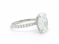 Platina ring met 4,50 ct. diamant