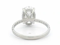 Platina ring met 4,50 ct. diamant - afbeelding 4 van  5