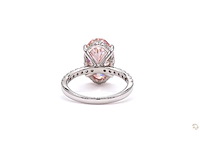 Platina ring met 4,63 crt. diamant - afbeelding 6 van  6