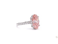 Platina ring met 4,63 crt. diamant - afbeelding 2 van  4