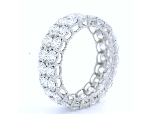 Platina ring met 5,00 crt. diamant - afbeelding 1 van  3