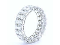 Platina ring met 5,00 crt. diamant - afbeelding 1 van  3