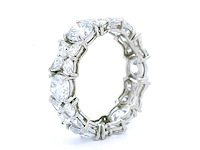 Platina ring met 5,03 crt. diamant - afbeelding 3 van  8