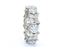 Platina ring met 5,03 crt. diamant - afbeelding 6 van  8