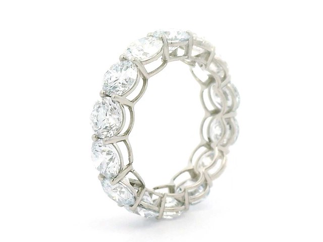 Platina ring met 5,10 crt. diamant - afbeelding 1 van  8