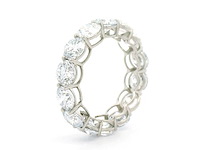 Platina ring met 5,10 crt. diamant - afbeelding 3 van  8