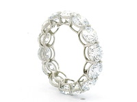 Platina ring met 5,10 crt. diamant - afbeelding 4 van  8