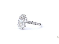 Platina ring met 5,69 ct. diamant - afbeelding 3 van  5