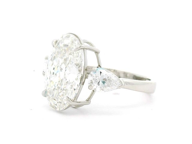 Platina ring met 5,80 crt. diamant - afbeelding 5 van  11