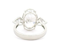 Platina ring met 5,80 crt. diamant - afbeelding 2 van  7