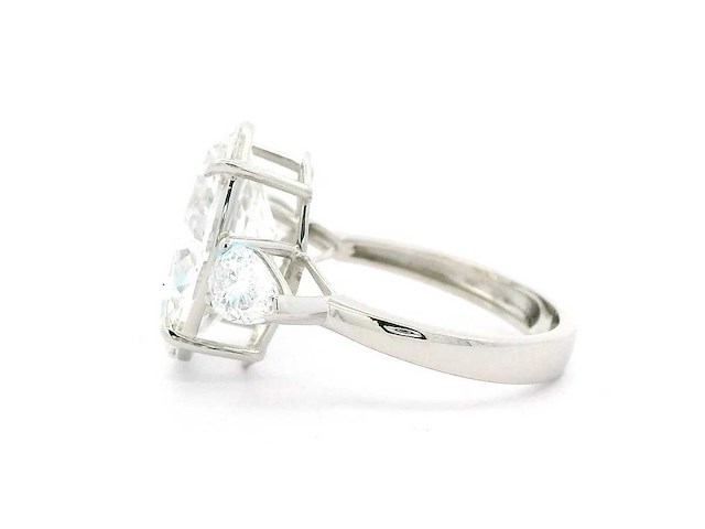 Platina ring met 5,80 crt. diamant - afbeelding 10 van  11