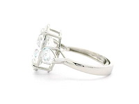 Platina ring met 5,80 crt. diamant - afbeelding 10 van  11