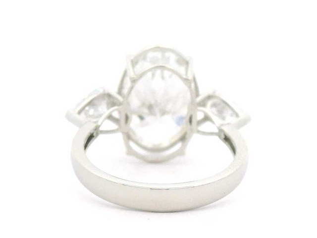 Platina ring met 5,80 crt. diamant - afbeelding 4 van  11