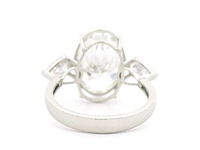 Platina ring met 5,80 crt. diamant - afbeelding 4 van  11