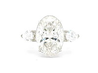 Platina ring met 5,80 crt. diamant - afbeelding 9 van  11
