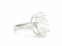 Platina ring met 5,80 crt. diamant - afbeelding 10 van  11