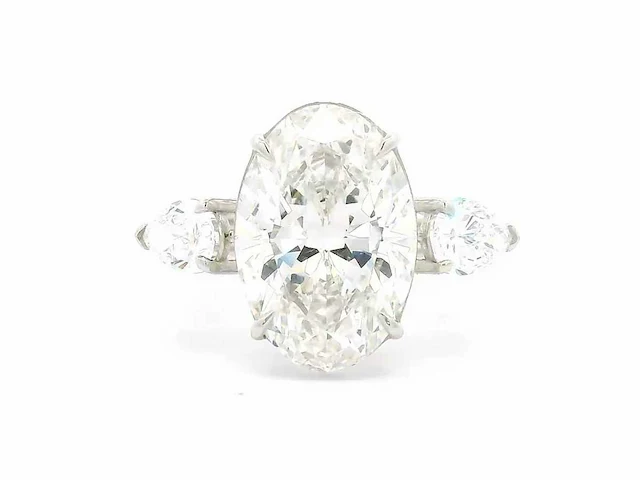 Platina ring met 5,80 crt. diamant - afbeelding 11 van  11