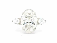 Platina ring met 5,80 crt. diamant - afbeelding 11 van  11